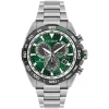 Citizen Promaster Land Chrono 43mm Green Dial Steel Case Bracelet Watch