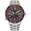 Citizen Promaster Red Arrows Limited Edition GMT 45mm Black Dial Steel Bracelet Watch