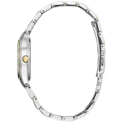 Citizen Silhouette 30mm Diamond Bezel Two-Tone Bracelet Watch
