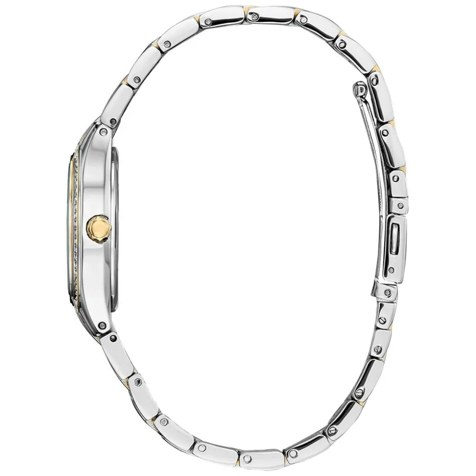 Citizen Silhouette 30mm Diamond Bezel Two-Tone Bracelet Watch