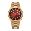 Citizen Tsuyosa 40mm Deep Red Dial Yellow Gold Plated Case Watch