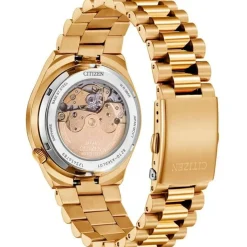 Citizen Tsuyosa 40mm Deep Red Dial Yellow Gold Plated Case Watch