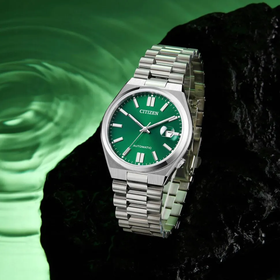 Citizen Tsuyosa 40mm Green Dial Steel Case Bracelet Watch