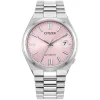 Citizen Tsuyosa 37mm Pink Dial Steel Case Bracelet Watch