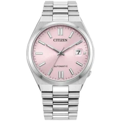 Citizen Tsuyosa 37mm Pink Dial Steel Case Bracelet Watch