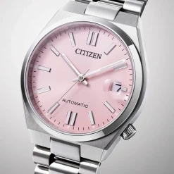 Citizen Tsuyosa 37mm Pink Dial Steel Case Bracelet Watch