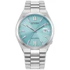 Citizen Tsuyosa 40mm Turquoise Dial Steel Case Bracelet Watch