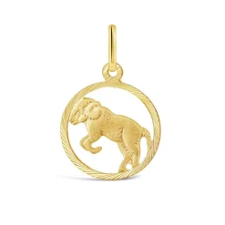 9ct Aries Zodiac Pendant (Chain Included)