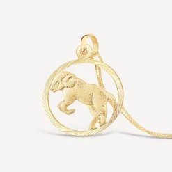 9ct Aries Zodiac Pendant (Chain Included)