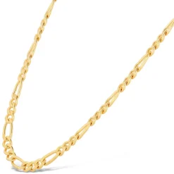 9ct Diamond Cut Figaro Chain