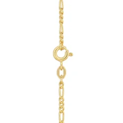 9ct Diamond Cut Figaro Chain