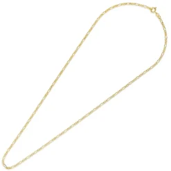 9ct Diamond Cut Figaro Chain