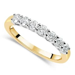 18ct gold 0.50 carat diamond eternity ring
