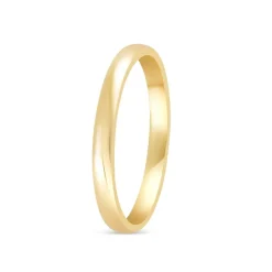 18ct Gold Classic Ladies 2mm Court Wedding Ring