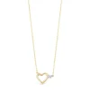 9ct Gold Cubic Zirconia Heart Necklace
