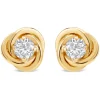 9ct Gold Cubic Zirconia Stud Earrings