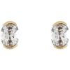9ct Gold Cubic Zirconia Stud Earrings