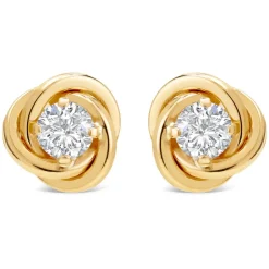 9ct Gold Cubic Zirconia Stud Earrings