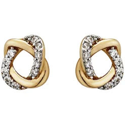 9ct Gold Cubic Zirconia Stud Earrings