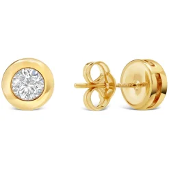 9ct Gold Cubic Zirconia Stud Earrings