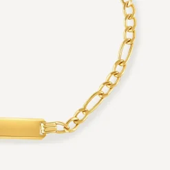 9ct Gold Identity Bracelet