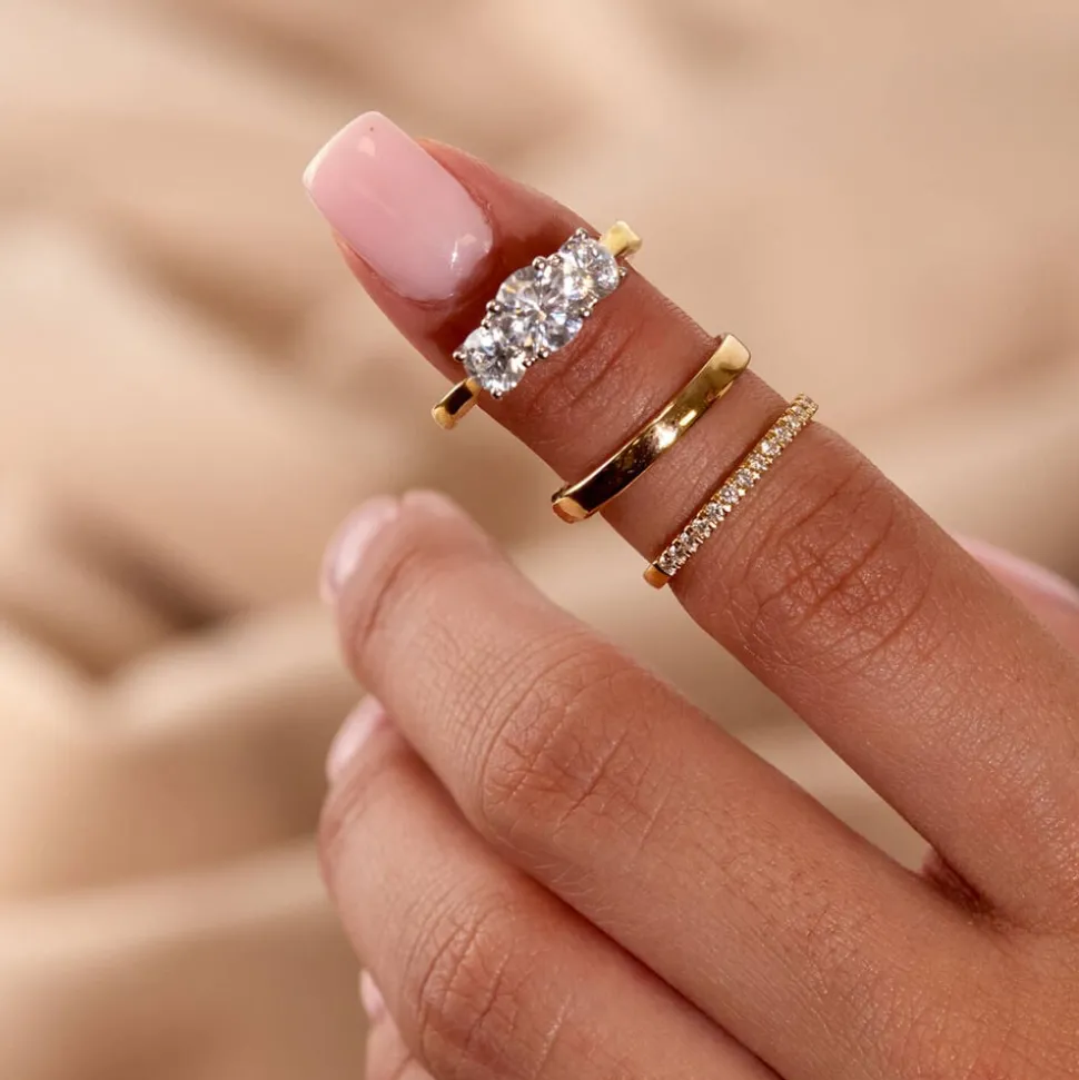 9ct Gold 2.5mm Plain Flat 2.5mm Wedding Ring