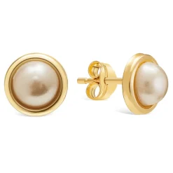 9ct Gold Pearl Stud Earrings