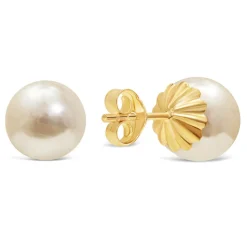 9ct Gold Pearl Stud Earrings