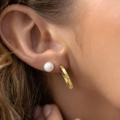 9ct Gold Pearl Stud Earrings