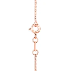 9ct Rose Pear Opal With Twist Diamond Top Pendant