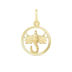 9ct Scorpio Zodiac Pendant (Chain Included)