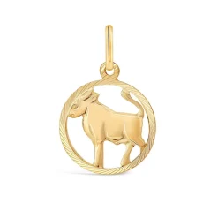 9ct Taurus Zodiac Pendant (Special Order) (Chain Included)