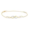 9ct Two Colour Gold Infinity Chain Bracelet