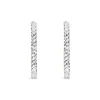 9ct Two Colours Gold Diamond Cut Hoop Earrings