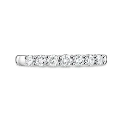 18ct white gold 0.50 carat diamond claw-set eternity ring