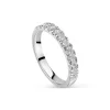 18ct White Gold 0.25 Claw Set Diamond Wedding Ring