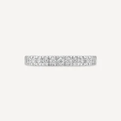 18ct White Gold 0.25 Claw Set Diamond Wedding Ring