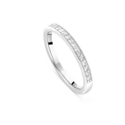 18ct White Gold Northern Star Signature 0.14ct Diamond Wedding Ring