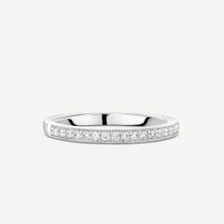 18ct White Gold Northern Star Signature 0.14ct Diamond Wedding Ring