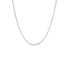 9ct White Gold 18' Shiny Necklet