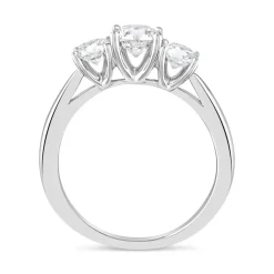 18ct White Gold 3 Stone Engagement Ring