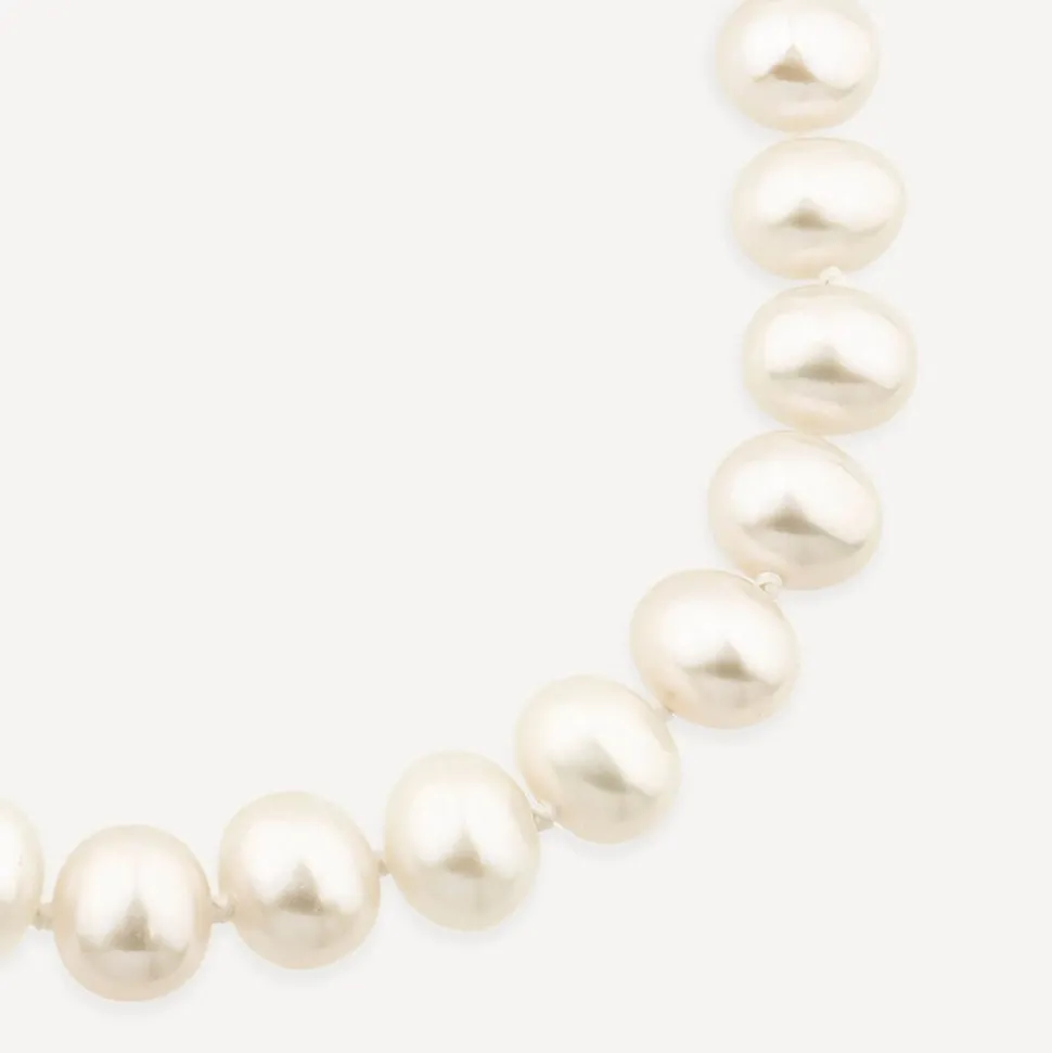 9ct White Gold and Pearl Bracelet