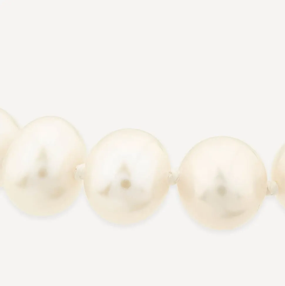 9ct White Gold and Pearl Bracelet