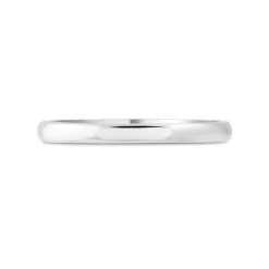 18ct White Gold Classic Ladies 2mm Court Wedding Ring