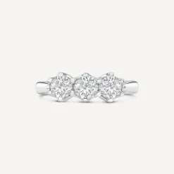 18ct White Gold 1ct 3 Stone Diamond Ring