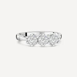 18ct White Gold 1ct 3 Stone Diamond Ring