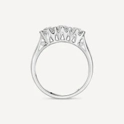 18ct White Gold 1ct 3 Stone Diamond Ring