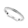 18ct White Gold 0.25ct Diamond 2mm Wedding Ring