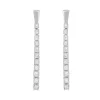9ct White Gold 0.25ct Diamond Bar Drop Earrings