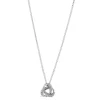 9ct White Gold 0.12ct Diamond Knot Pendant
